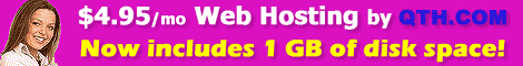 QTH.com Web Hosting - now includes 1GB of disk space and more! QTH.com Web Hosting - now includes 1GB of disk space and more!