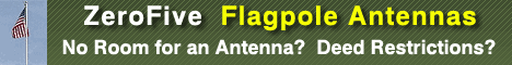 Flagpole Vertical Stealth Ham Radio Antennas at ZeroFive Antennas