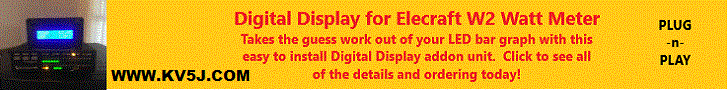 Digital Display Units for Elecraft W2 and KPA500