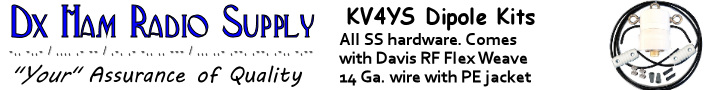 KV4YS Dipole Kits from DX Ham Radio Supply